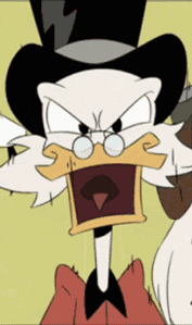 Gif animé Picsou mechant